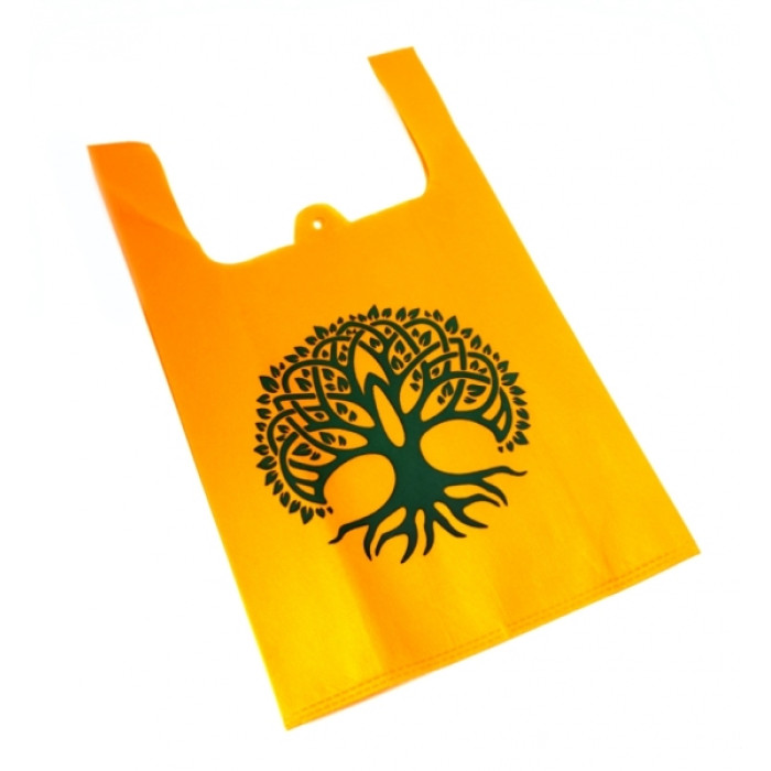 Printed spunbond eco bag Orange