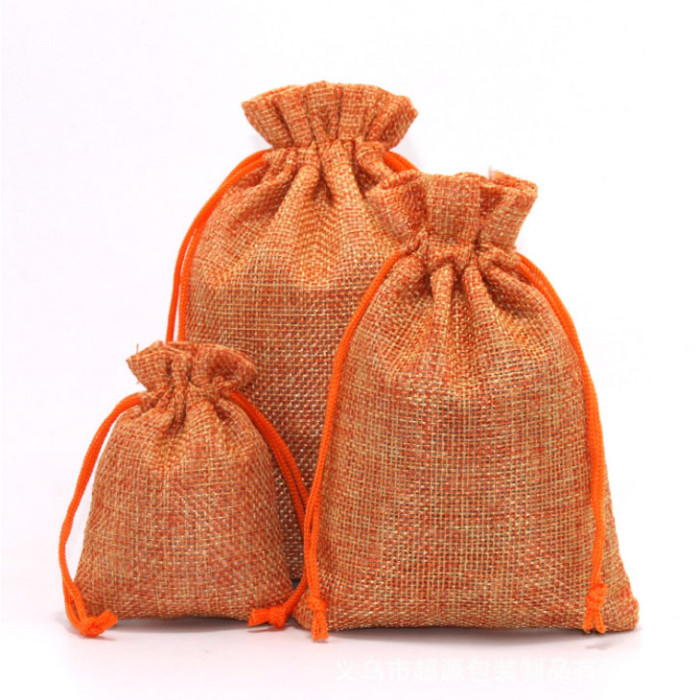Linen bag Orange