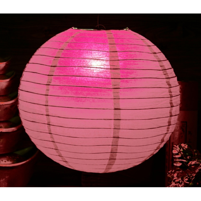 Lantern paper "BALL" Dark pink