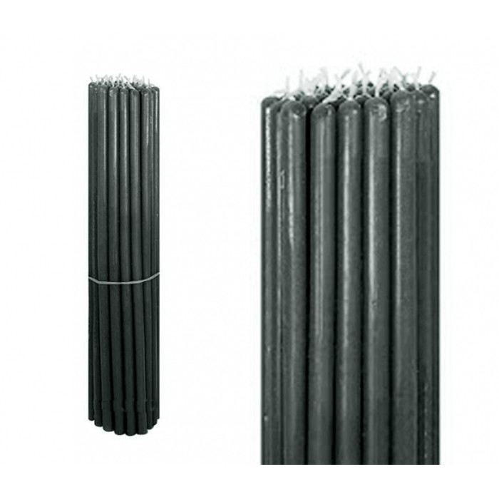 Bunch of wax candles 1 kg. Black №10
