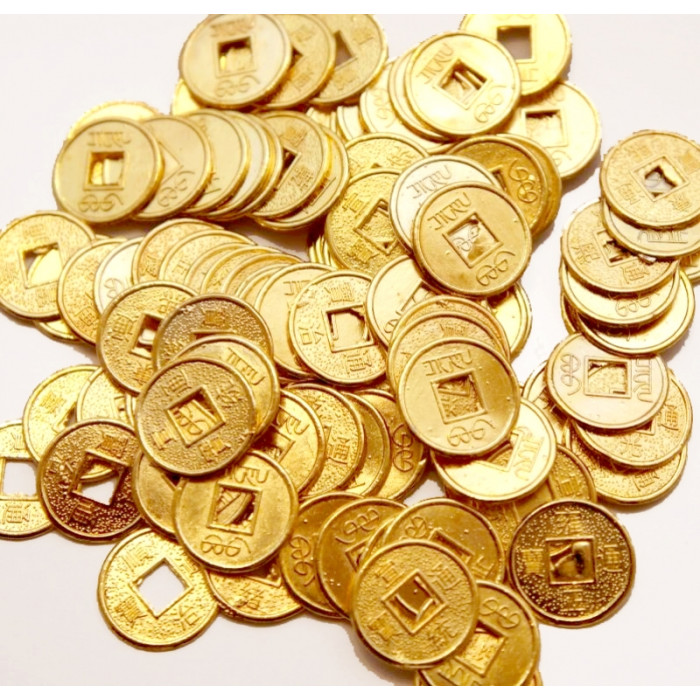 Single piece gold color 100 COINS