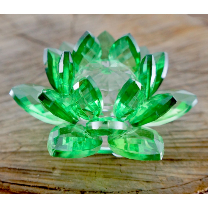 Lotus colored glass Green