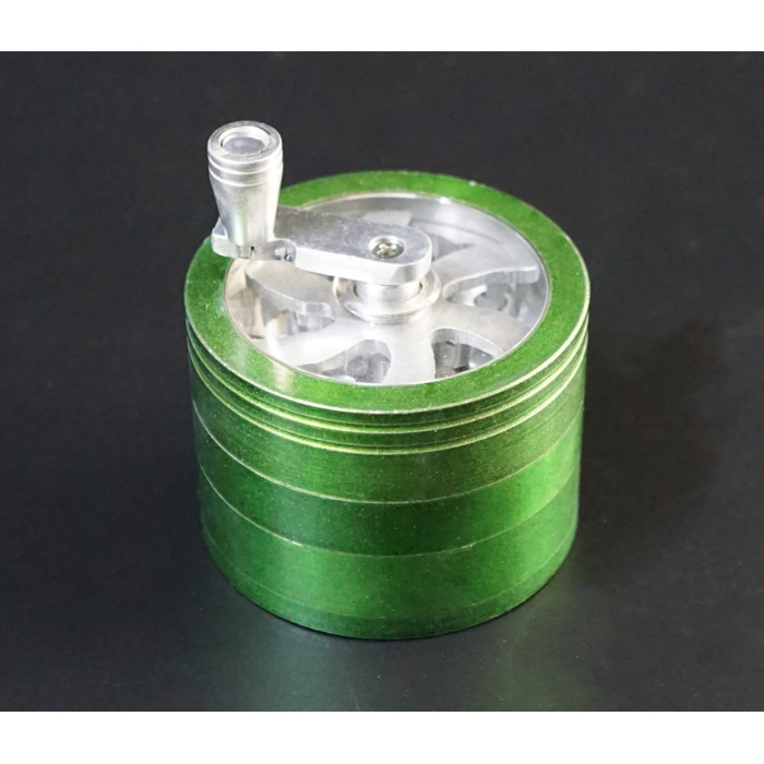 Grinder aluminum magnetic 4 parts GR-110 Green