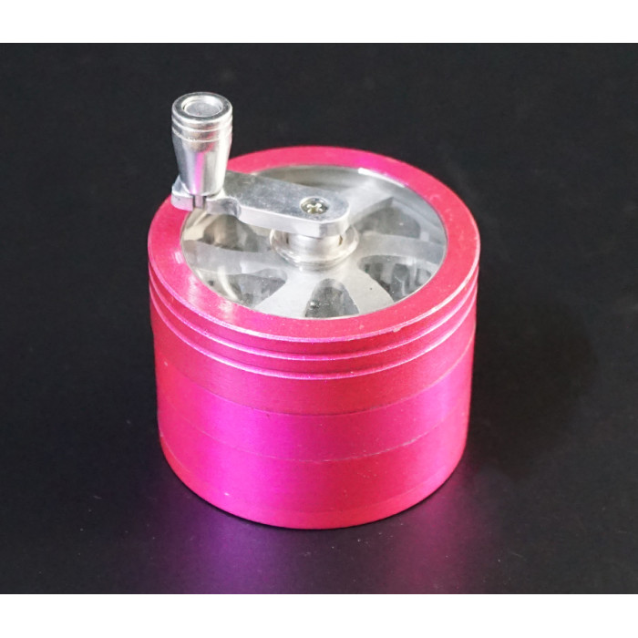 Grinder aluminum magnetic 4 parts GR-110 Pink