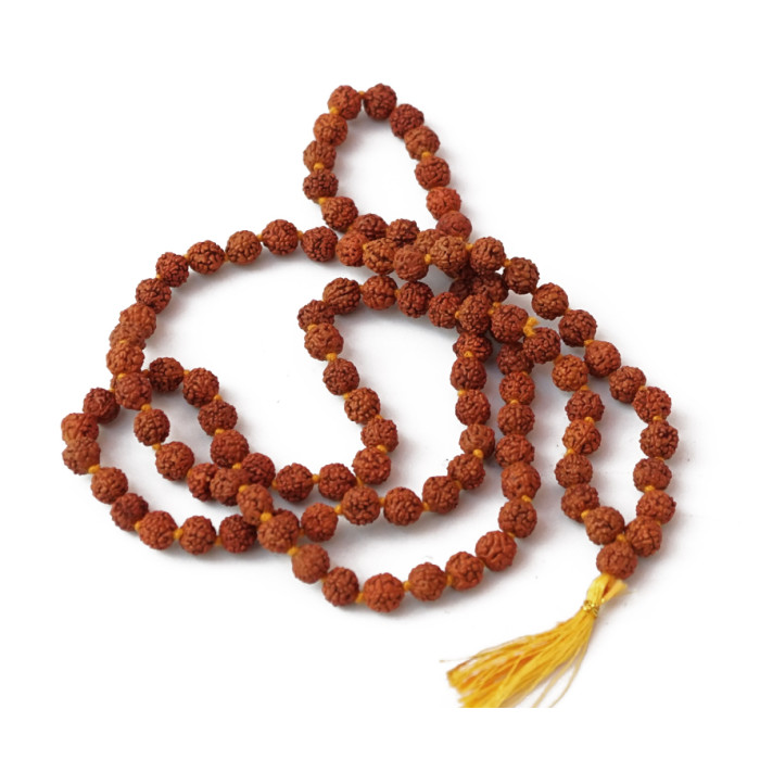 Rudraksha rosary tied 6mm. 108 beads