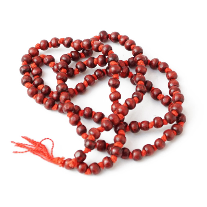 Rosary from Red Chandan tied 7mm.