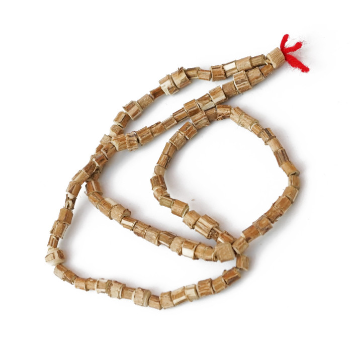 Rosary made of Neem wood with 6mm bark