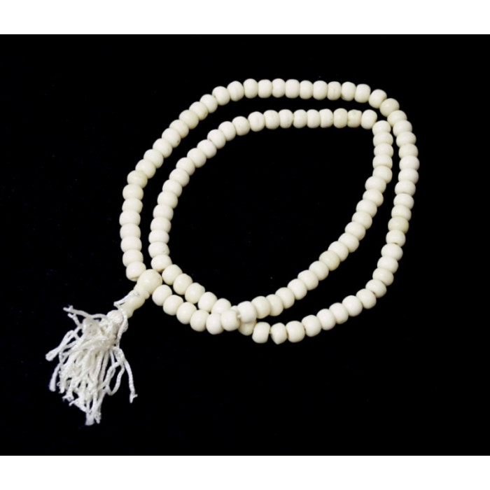 Rosary made of bone 8mm. White