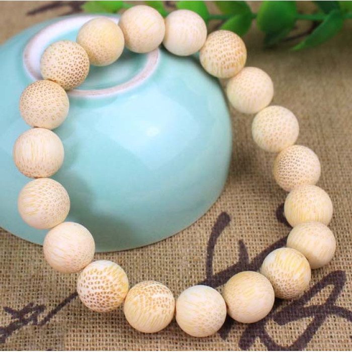 Golden Bamboo Rosary Bracelet