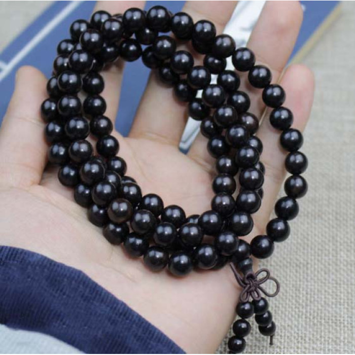 Ebony Rosary Beads 8mm