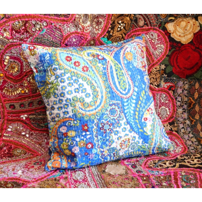 Indian pillowcase Blue