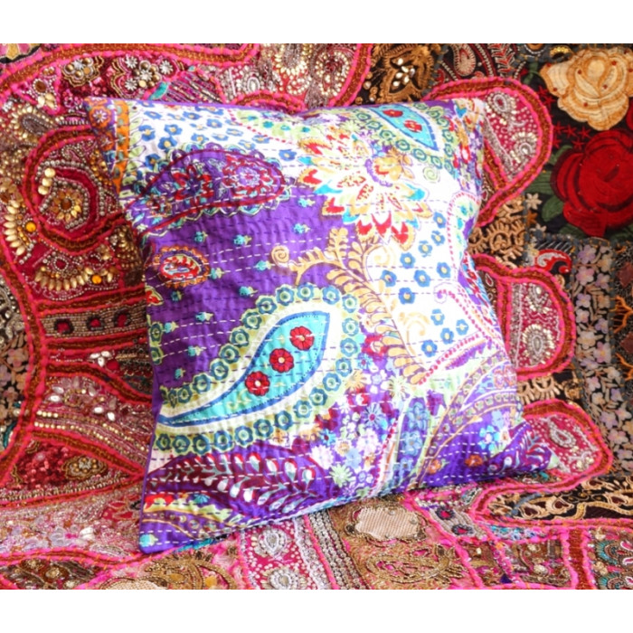 Indian pillowcase Purple