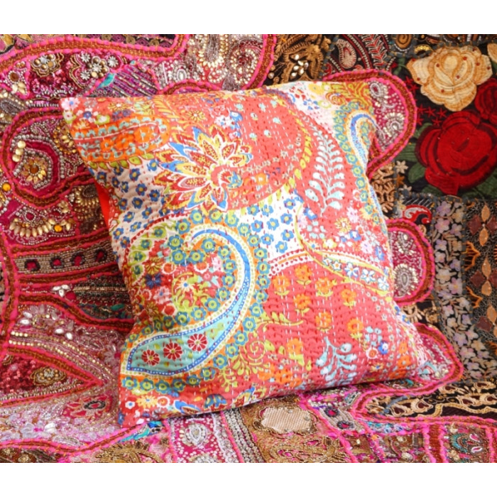 Indian pillowcase Red