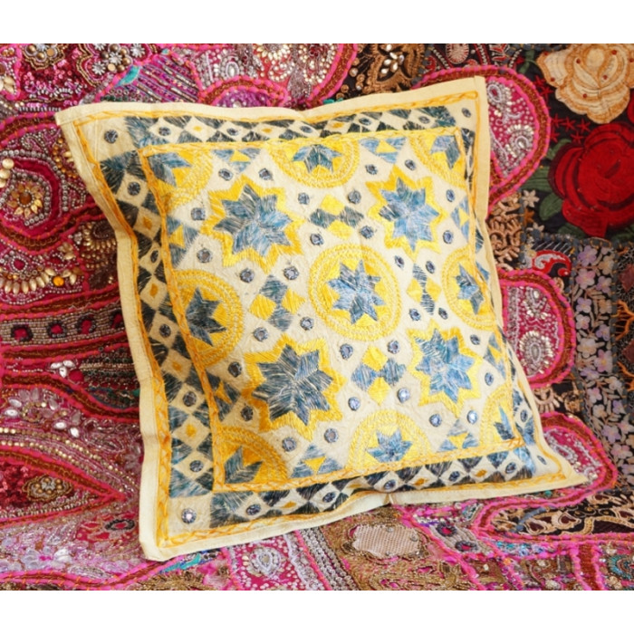 Indian pillowcase Yellow