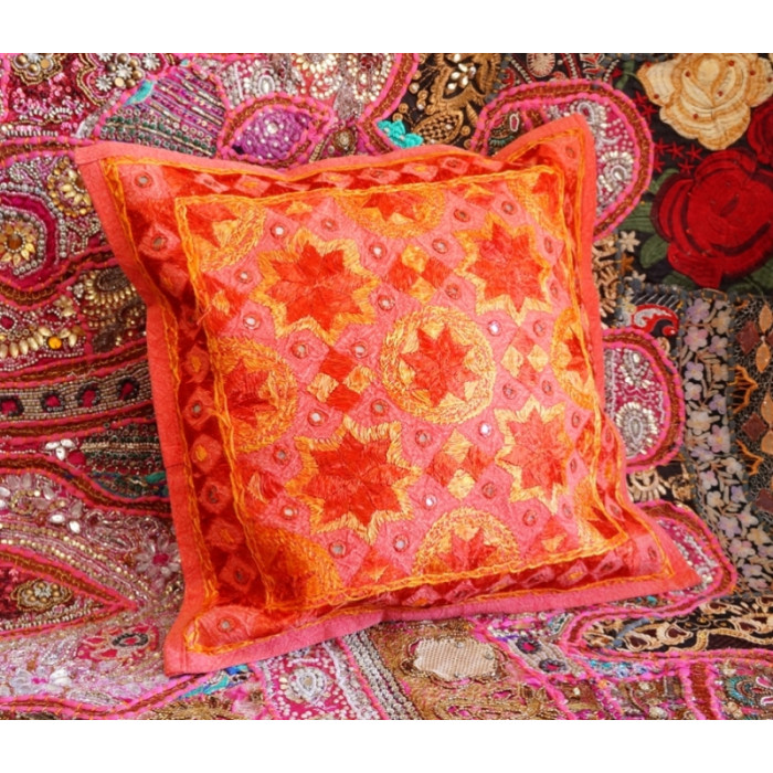 Indian pillowcase Light red