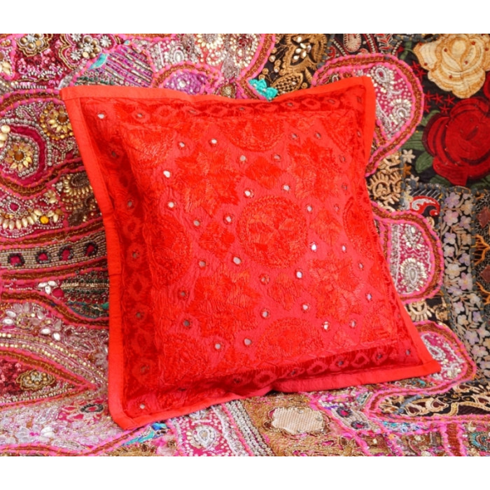 Indian pillowcase Red