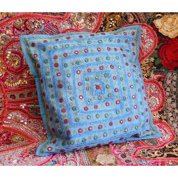 Indian pillowcase Blue