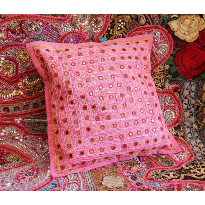 Indian pillowcase Pink