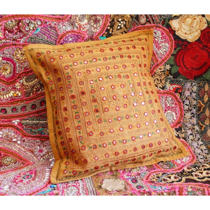 Indian pillowcase Brown