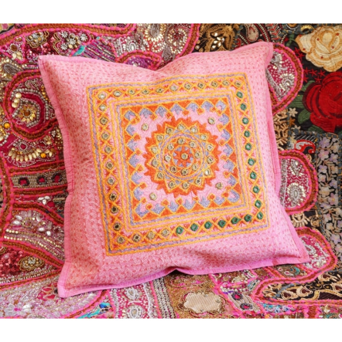 Indian pillowcase Light pink