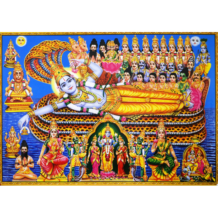 Poster Indian Gods Vishnu Jothi 431