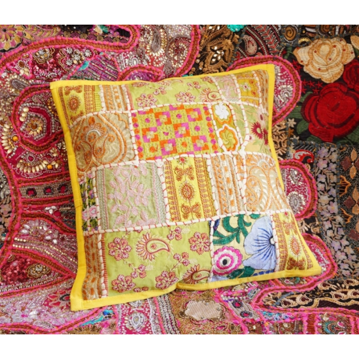 Indian pillowcase Yellow