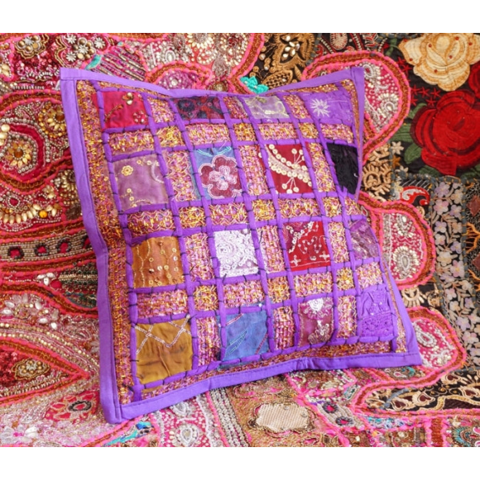 Indian pillowcase Purple