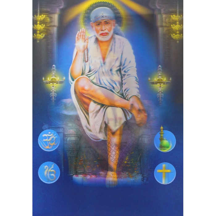 Poster holographic №17 Shirdi Sai Baba