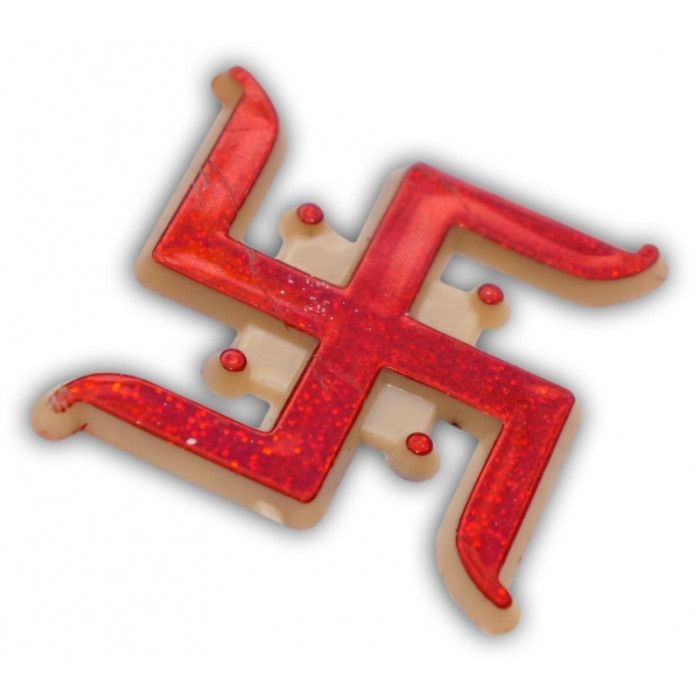 Plastic sticker Red Swastika pack of 10 stickers