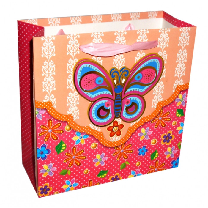 Gift package Butterfly Peach + Red