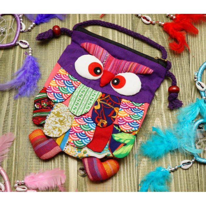 Children's bag Owl Purple