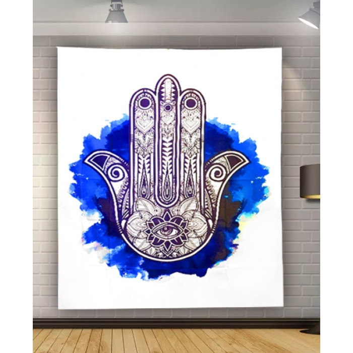 Tapestry wall "Hamsa in ink" Polyester