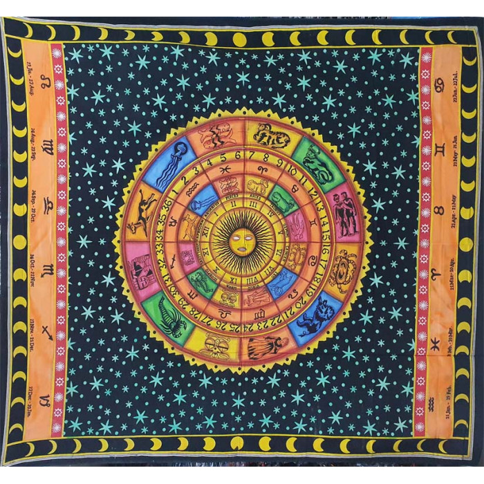 Double Bedsheet Astrology colored