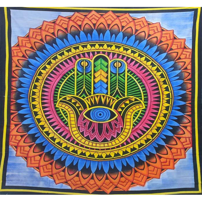 Double Bedsheet Khamsa colored