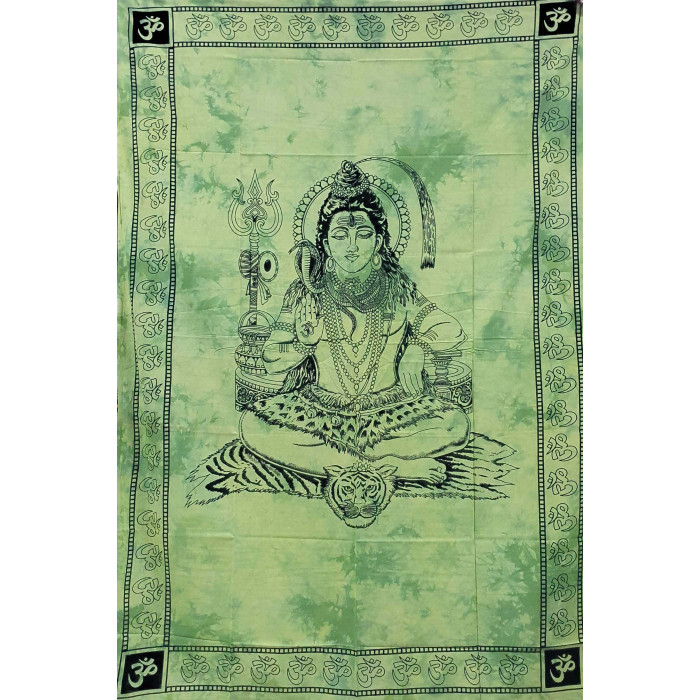 Single bedspread Shiva light green