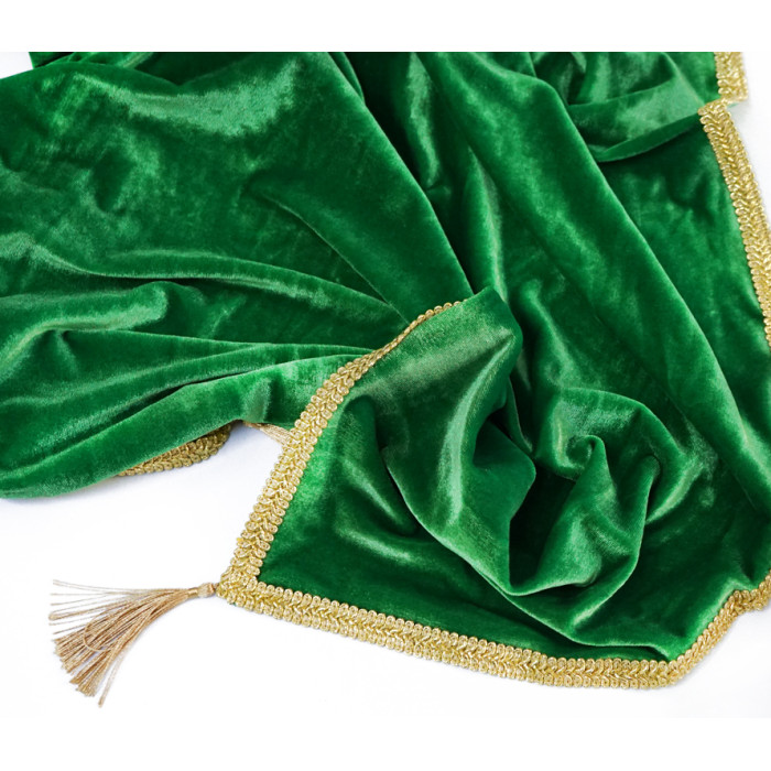 Fortune telling tablecloth velvet green