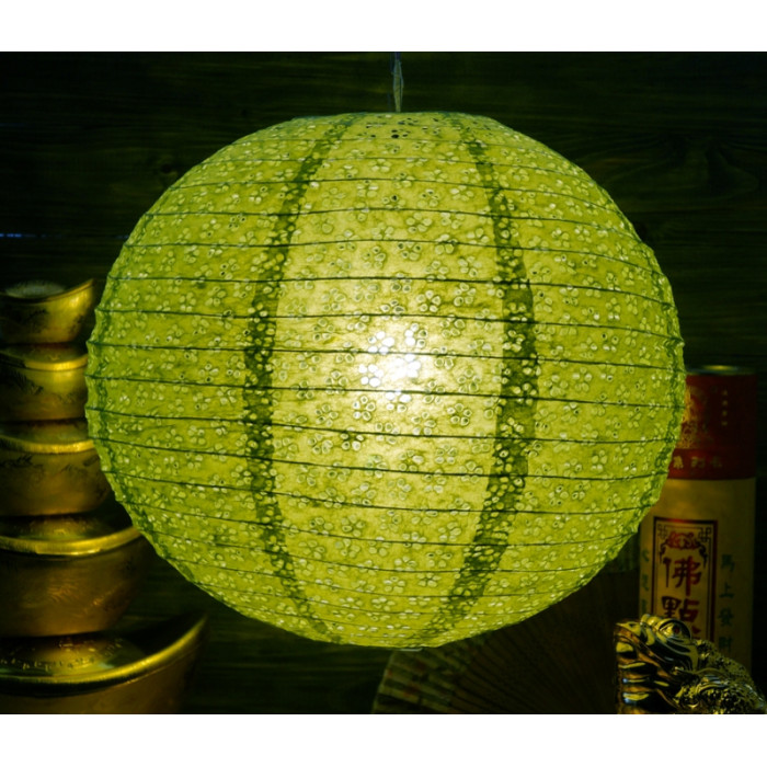 Paper lantern BALL Mei Hua Light green