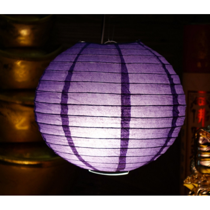 Paper lantern BALL Dark purple