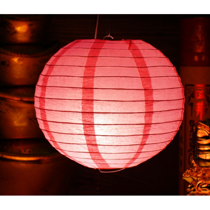 Lantern paper BALL Light pink