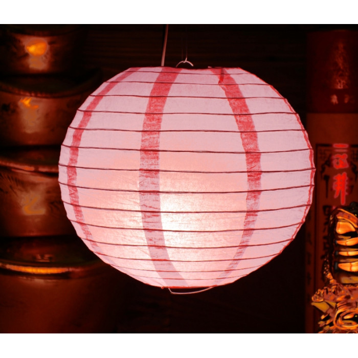 Lantern paper BALL Light pink