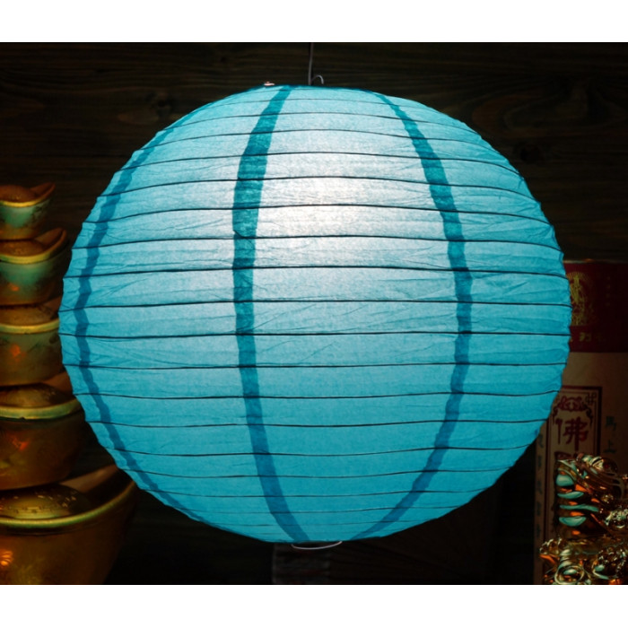 Paper lantern BALL Blue