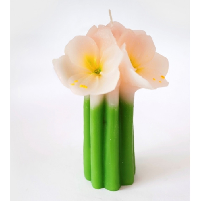 Candle "Lily Bouquet" pink