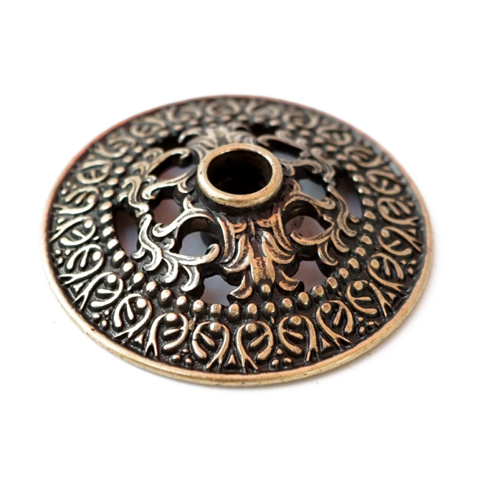 Small bronze candlestick for church candle