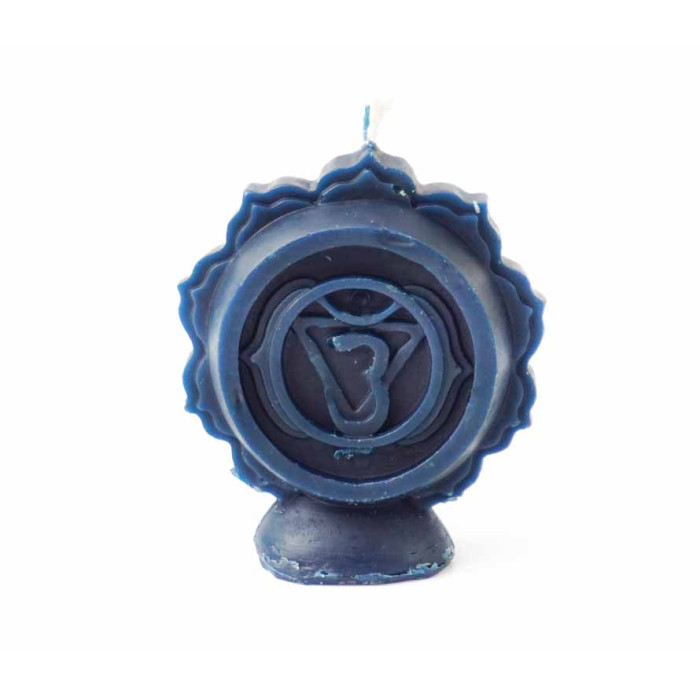 candle Chakra Ajna blue