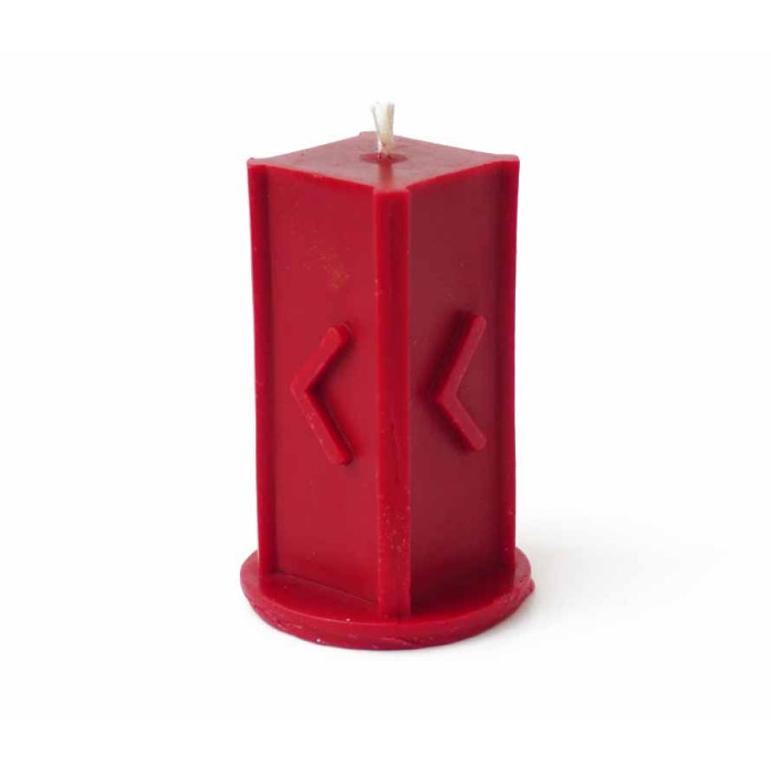 Рунічна свічка Кано червона