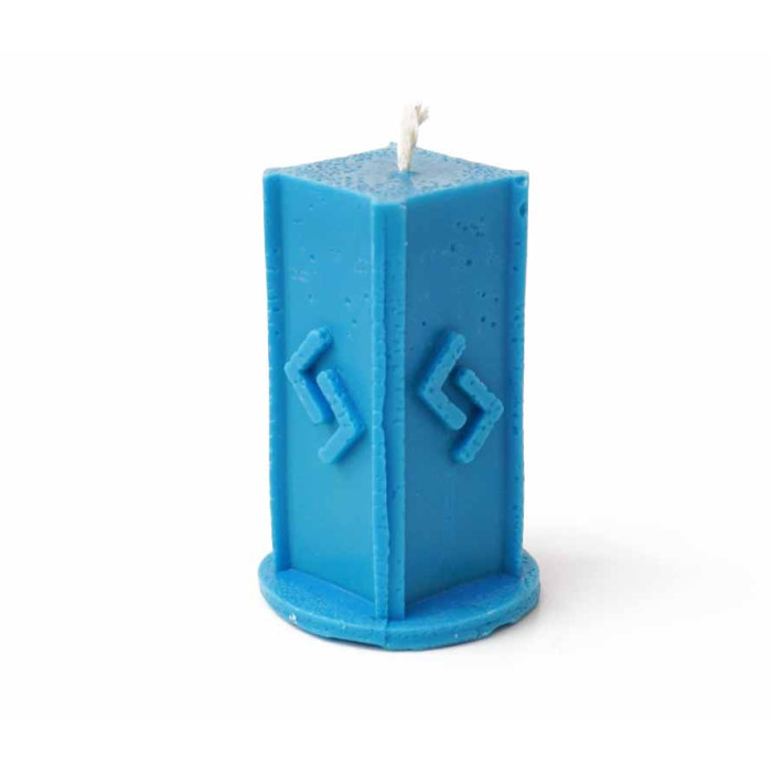 Runic candle Hyera blue