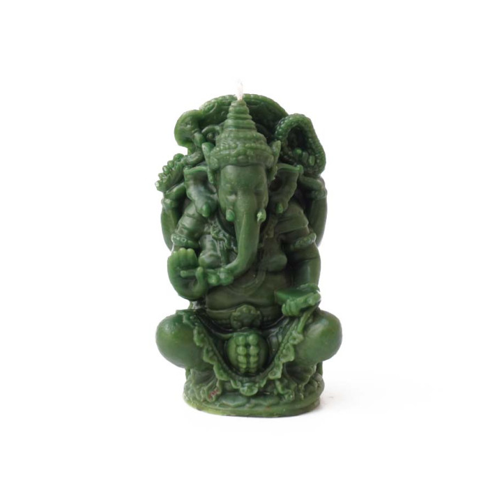 Ritual candle Ganesh green