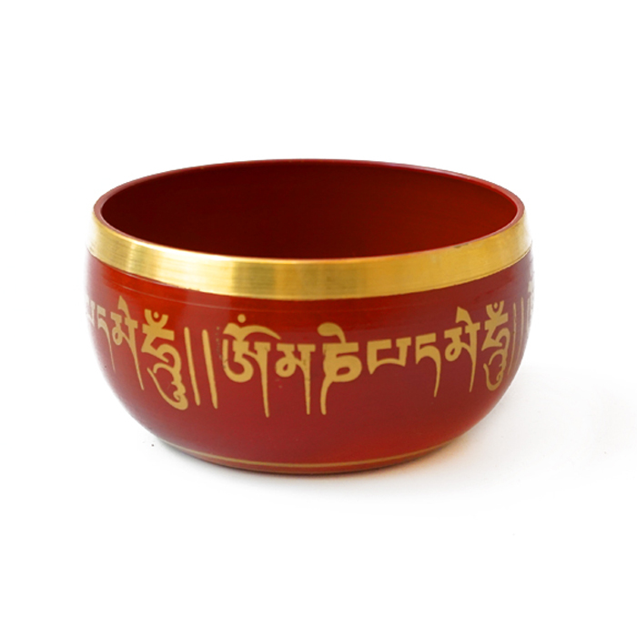 Medium Red Cast Singing Bowl