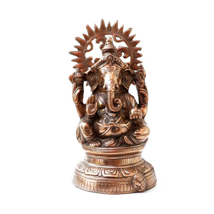 Aluminum Ganesh statue