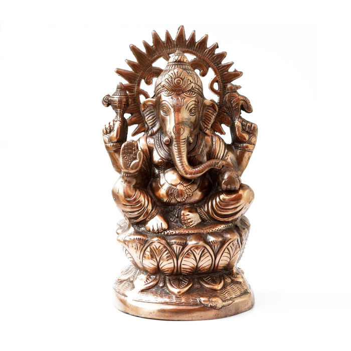 Aluminum Ganesh statue